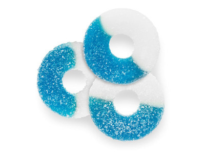 Blue Raspberry Gummi Rings 4/4.5lb